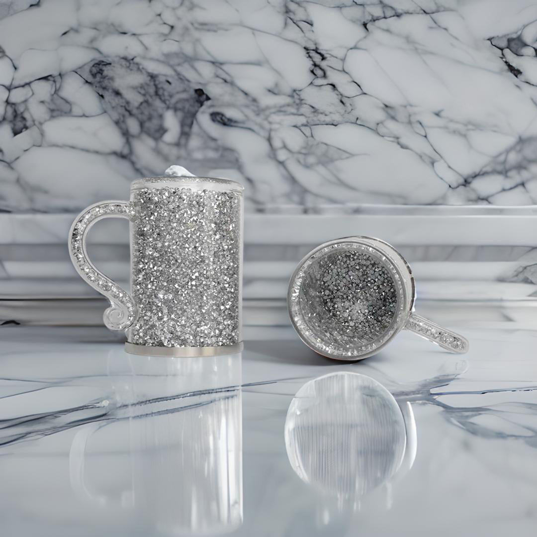 diamond tea cup set