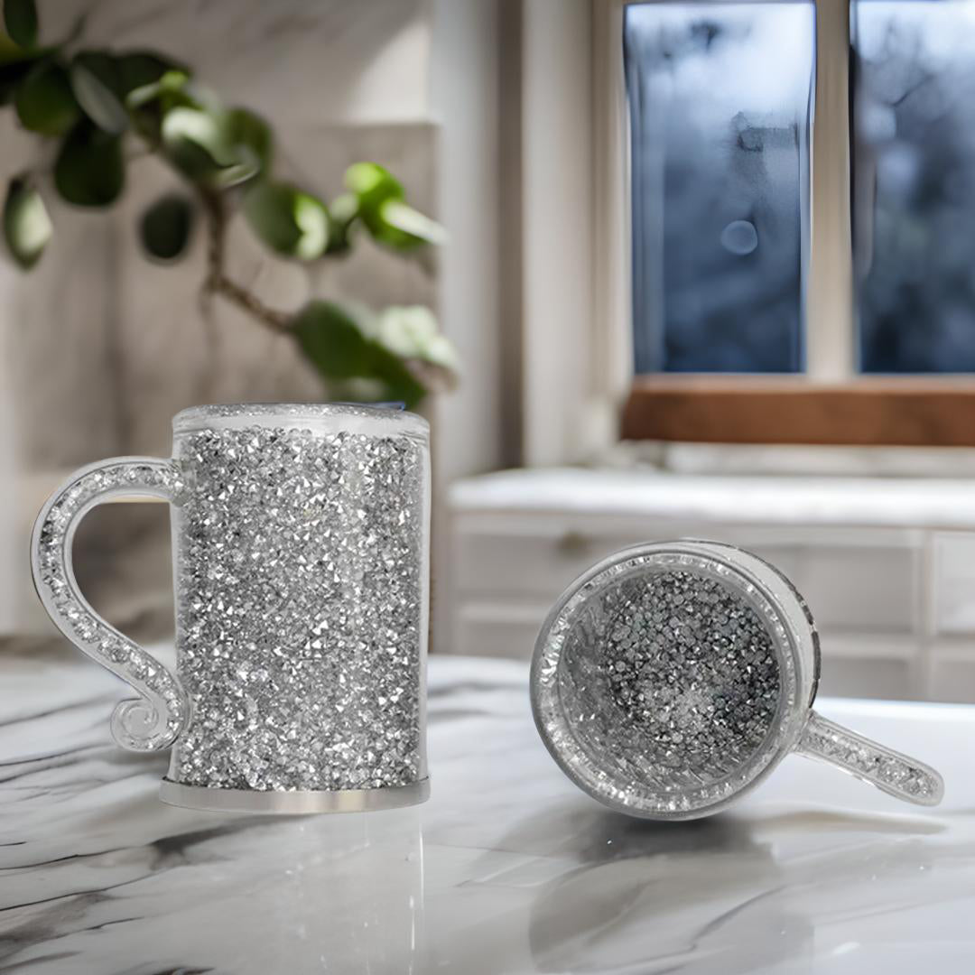 diamond tea cup set