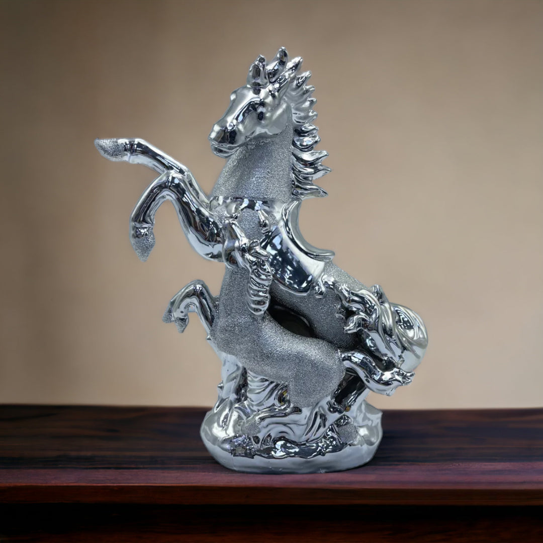 Silver Double Horse, gifts, wedding gifts,room decoration, decorative ornament