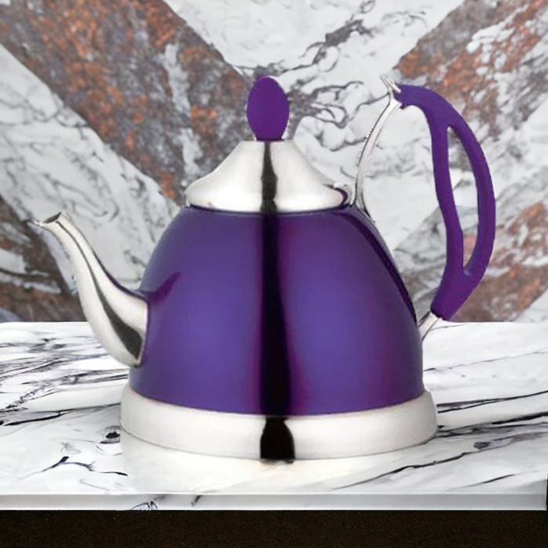 stainless steel tea pot, tea pot stainless steel, purple tea pot