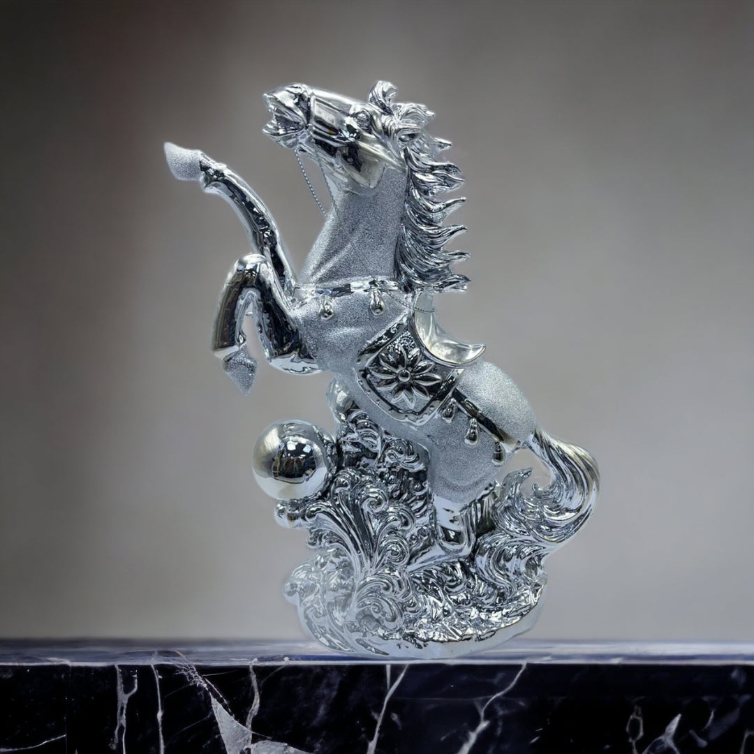 Silver Ball Horse, Silver Horses, gifts, wedding gifts,room decoration, decorative ornament