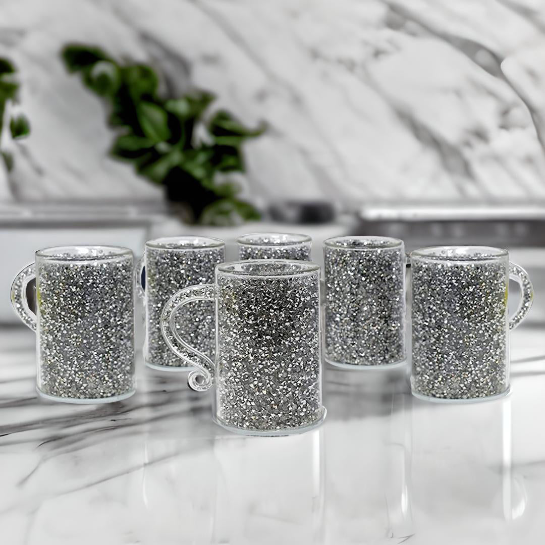 diamond tea cup set