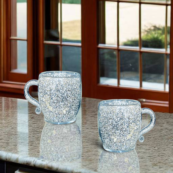 diamond tea cup set