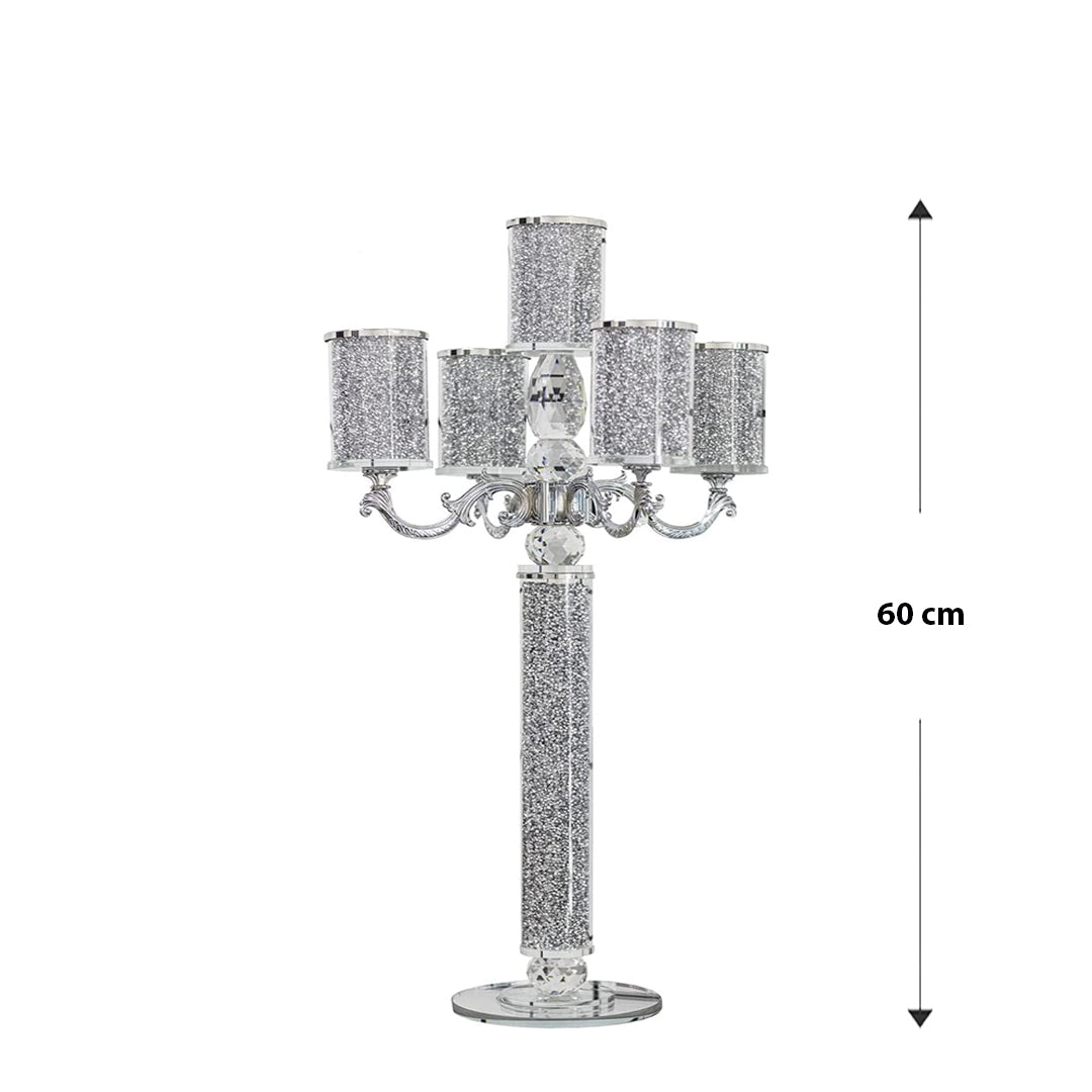 crushed diamond candle holder, tier candle holders, 5 tier candle holder