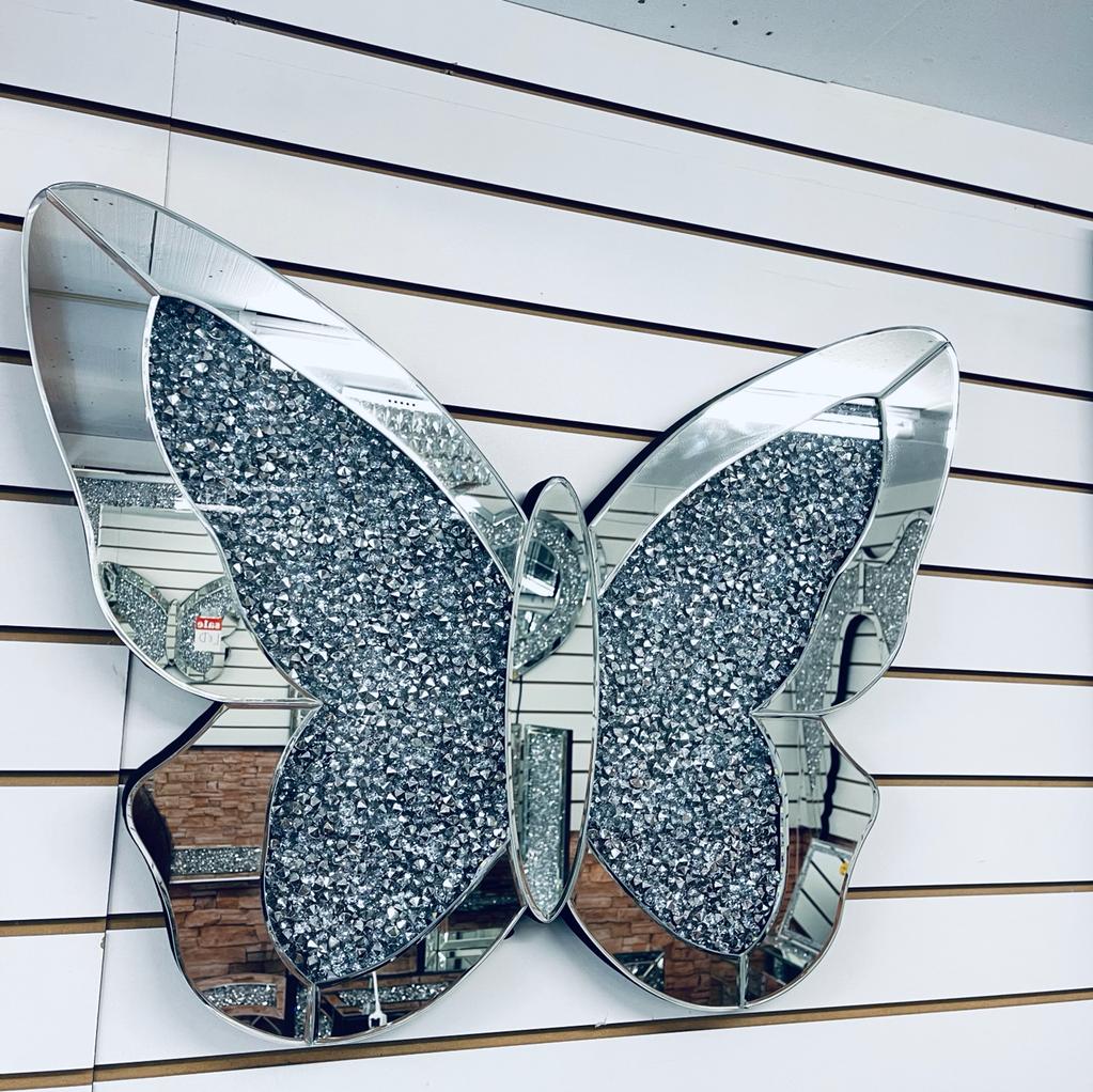 butterfly mirror wall decor, butterfly mirror