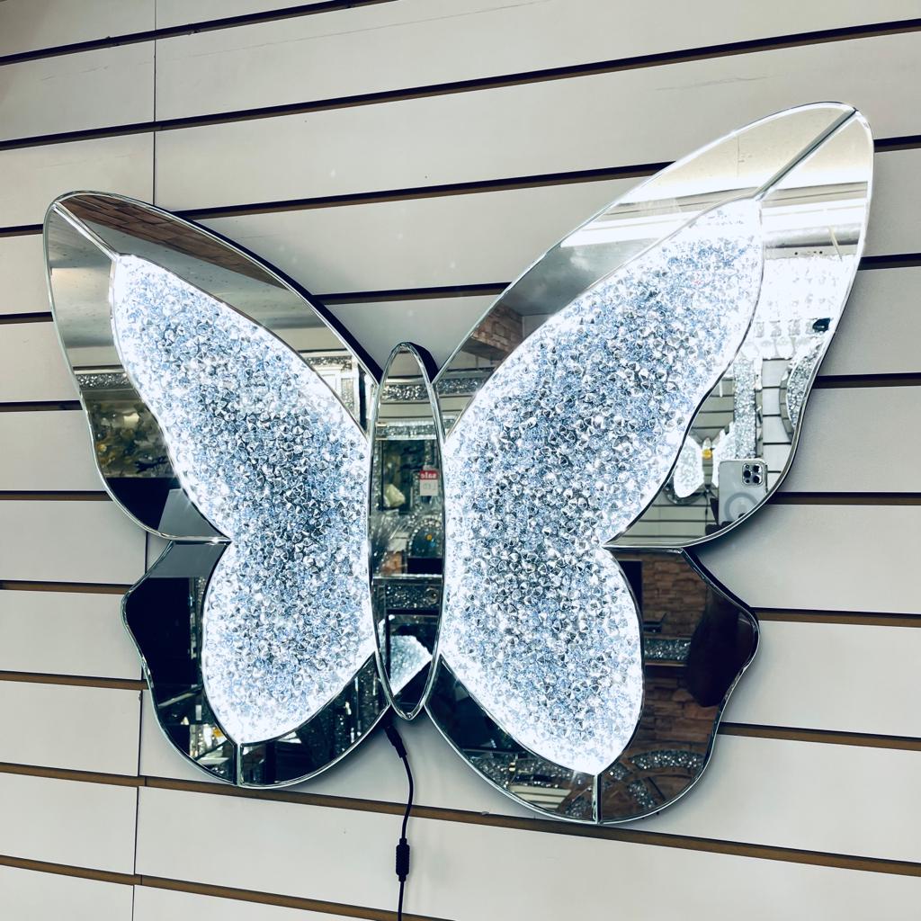 butterfly mirror wall decor, butterfly mirror