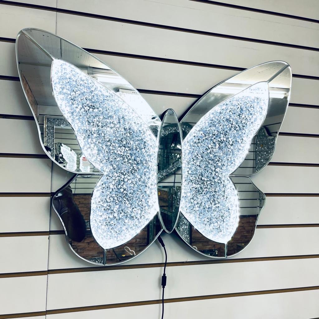 butterfly mirror wall decor, butterfly mirror