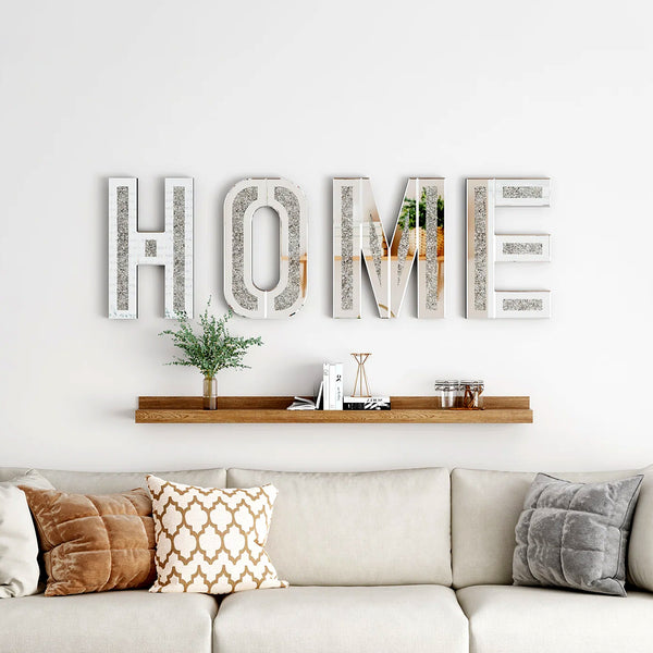 crushed crystal home letters, home crushed diamond letters,