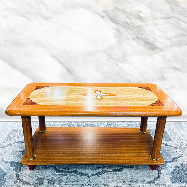 wooden coffee table, cream coffee table, brown coffee table, cream colored coffee table