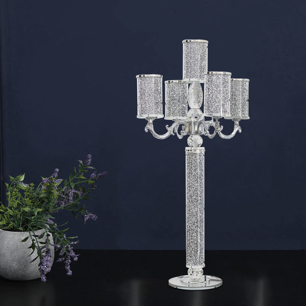 crushed diamond candle holder, tier candle holders, 5 tier candle holder