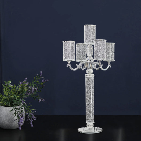 crushed diamond candle holder, tier candle holders, 5 tier candle holder