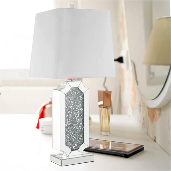 led table lamp, crushed diamond table lamp, crystal diamond table lamp