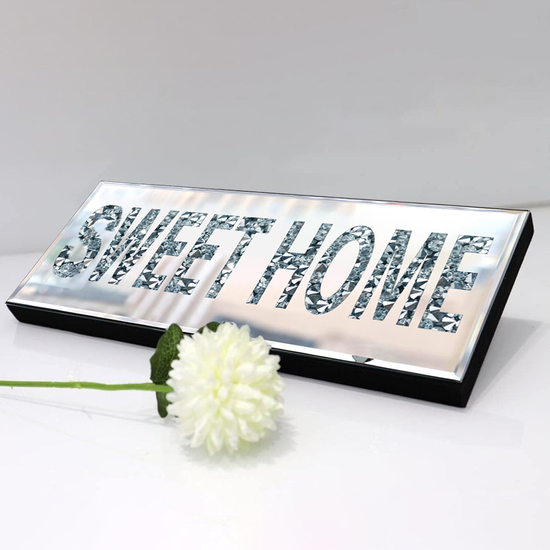 diamond crushed sweet home wall hanging, Sweet home wall hanging