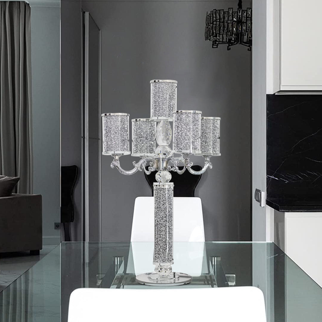 crushed diamond candle holder, tier candle holders, 5 tier candle holder