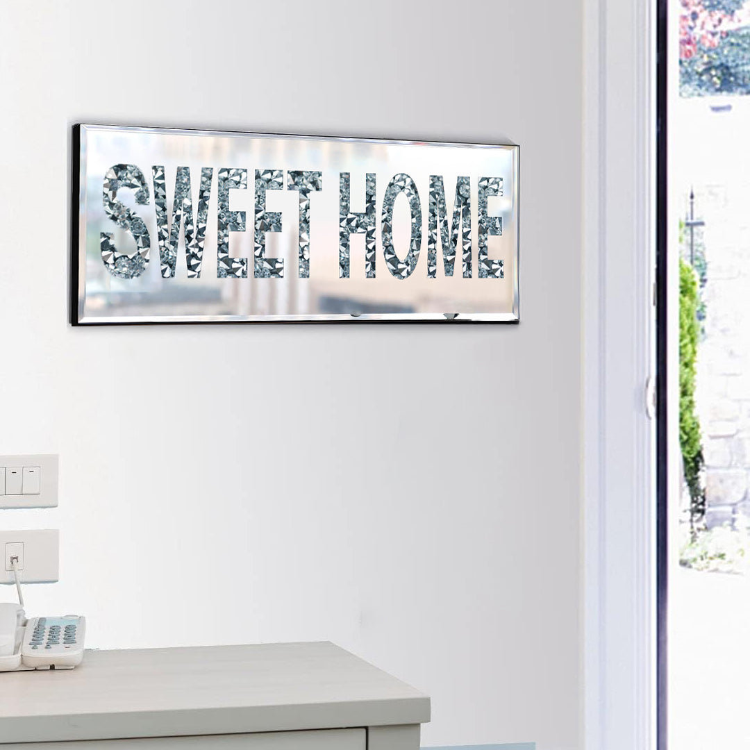 diamond crushed sweet home wall hanging, Sweet home wall hanging