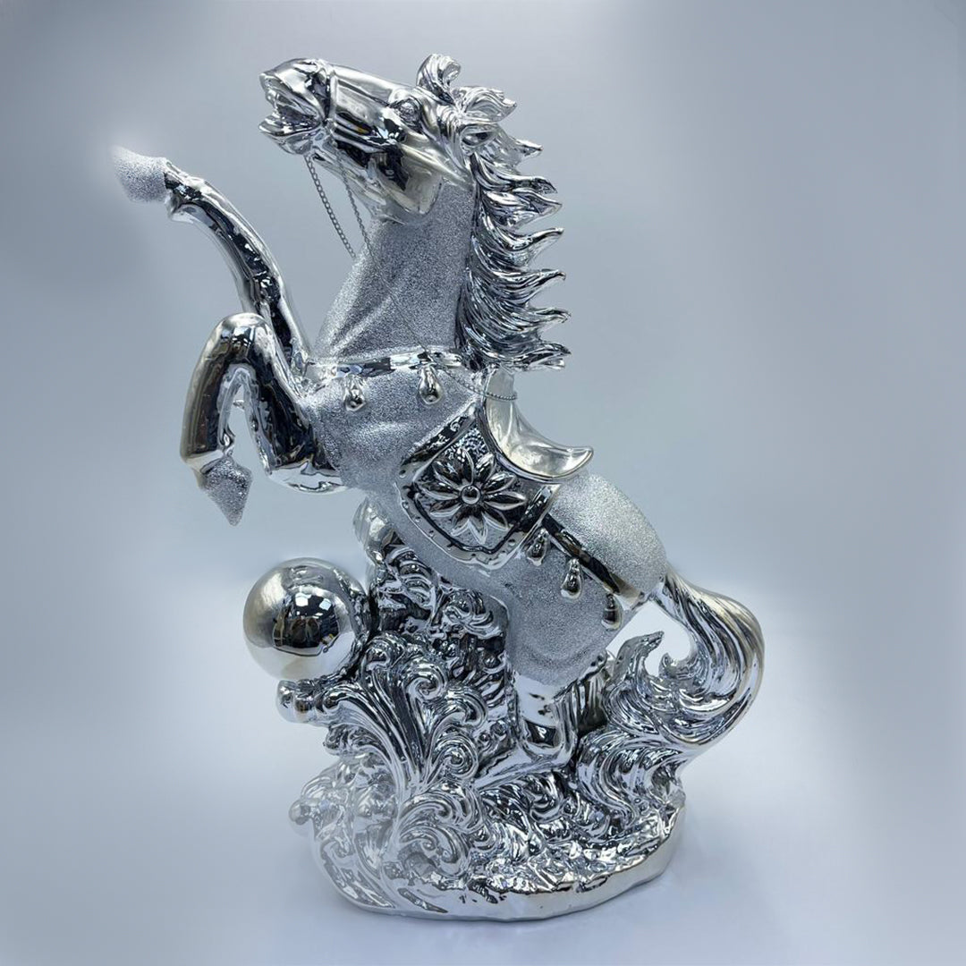 Silver Ball Horse, Silver Horses, gifts, wedding gifts,room decoration, decorative ornament