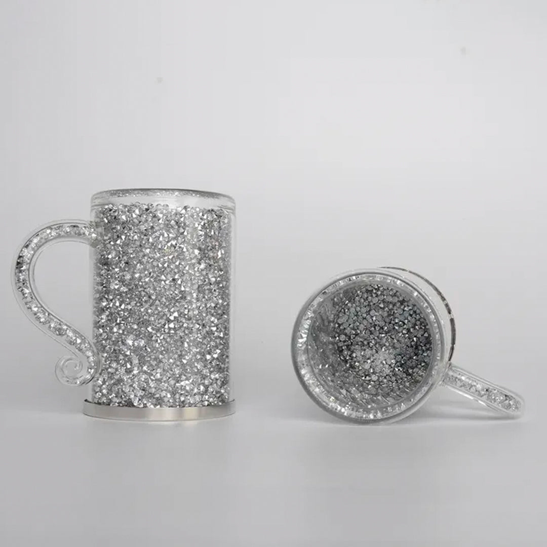 diamond tea cup set