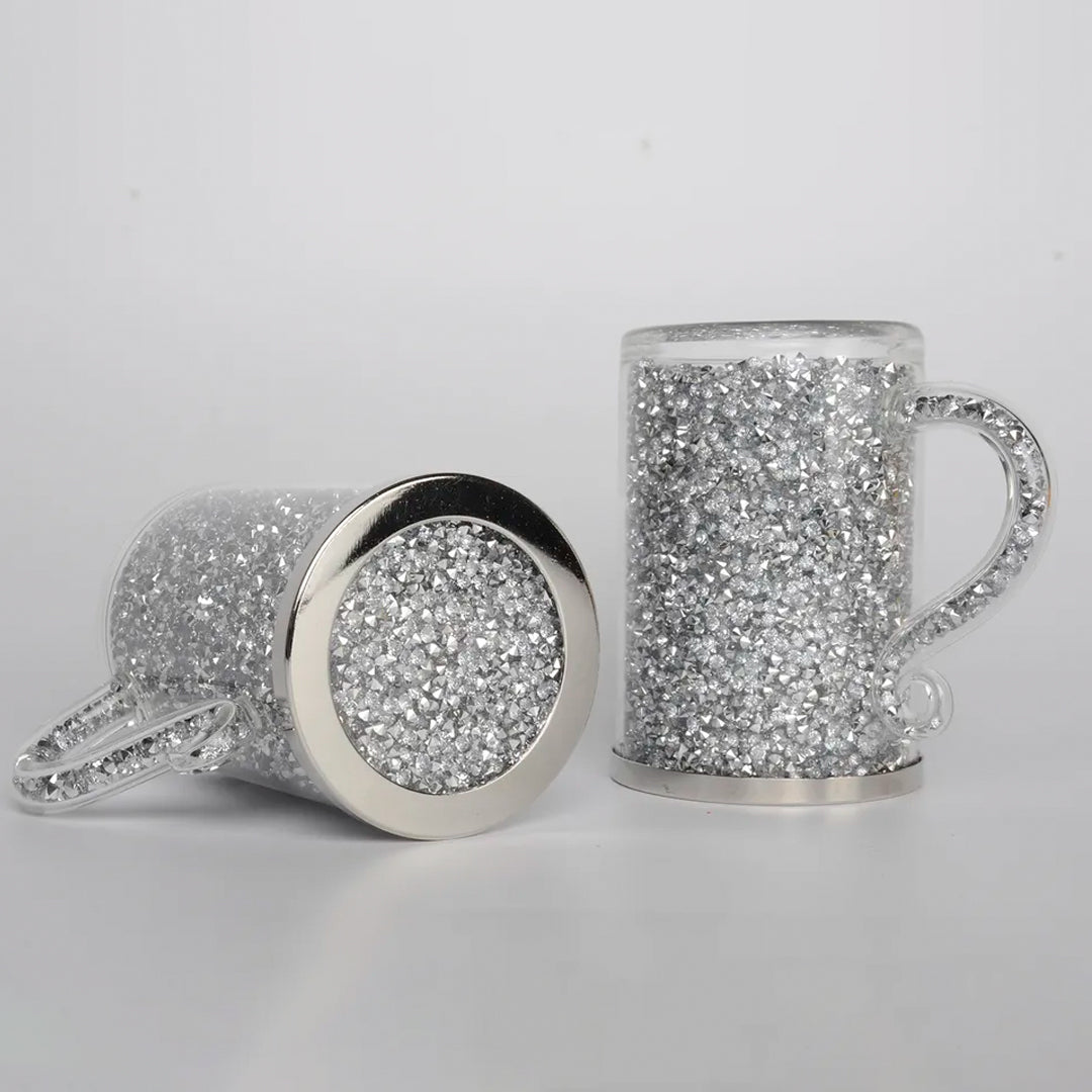 diamond tea cup set