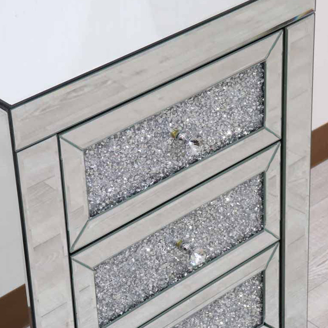 bedside table drawing, 3 draw bedside table, mirrored bedside table